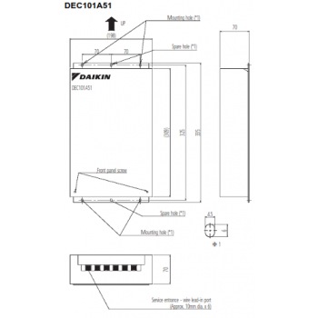 Daikin DEC101A51 цифровой вход
