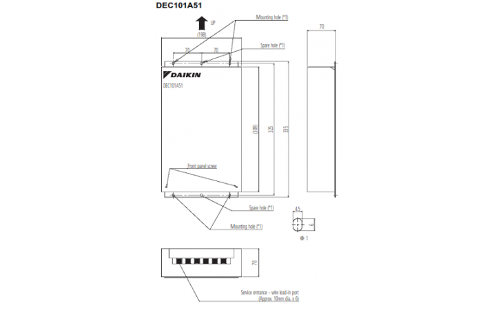 Daikin DEC101A51 цифровой вход